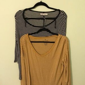BUNDLE OF OVERSIZED STRIP SHIRTS